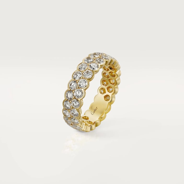 Broderie de Cartier wedding band, double row, diamonds 2