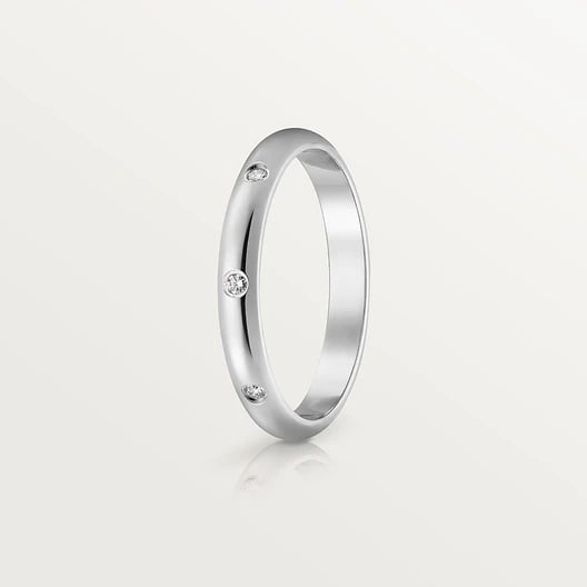 1895 wedding ring, width 2.6 mm, 3 diamonds 2