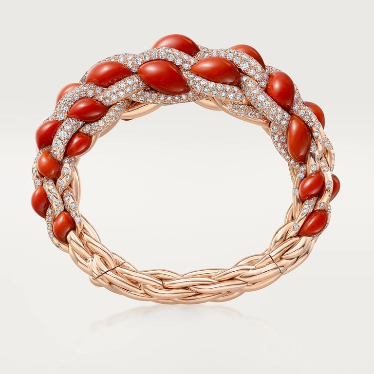 Cartier Libre Tressage bracelet, coral 4