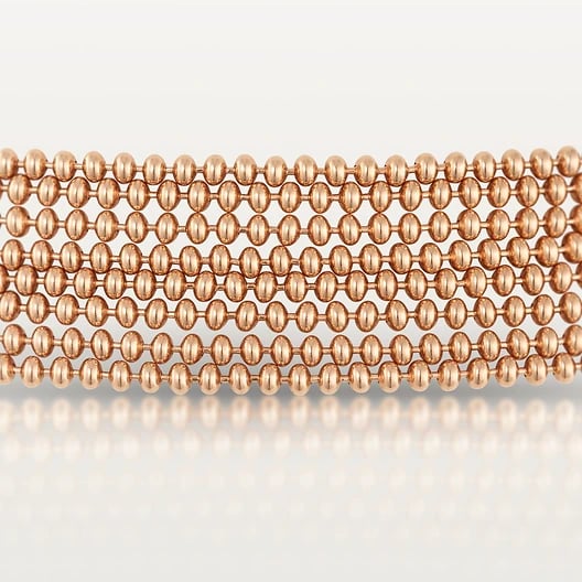 Agrafe long necklace, semi-paved 8