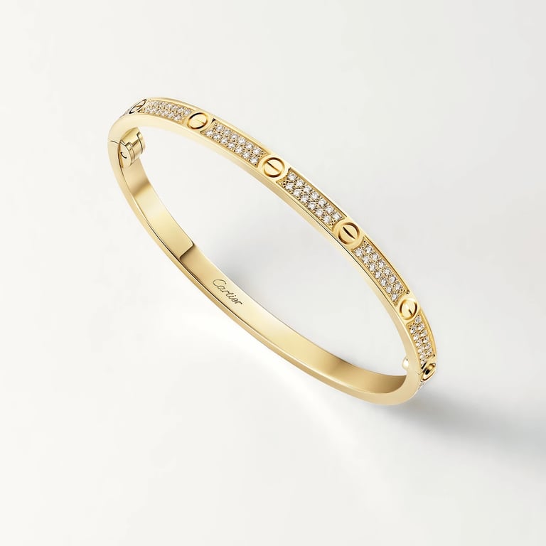 LOVE bracelet, small model, paved 4