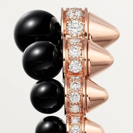 Clash de Cartier ring, onyx, extra-large model, diamonds 4