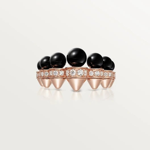 Clash de Cartier ring, onyx, extra-large model, diamonds 7
