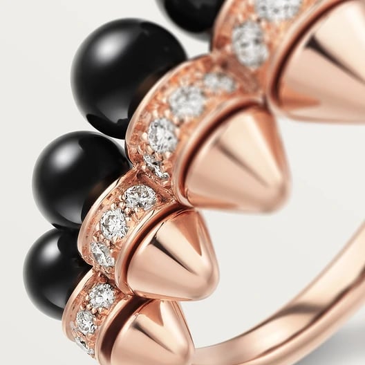 Clash de Cartier ring, onyx, extra-large model, diamonds 6