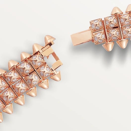 Clash de Cartier necklace, flexible, double, paved 3