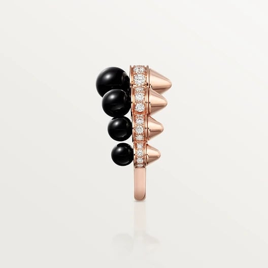 Clash de Cartier ring, onyx, extra-large model, diamonds 8
