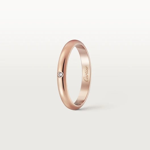 1895 wedding ring, width 2.6 mm, 1 diamond 2