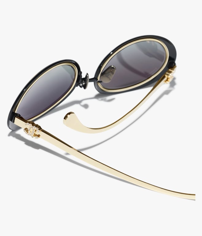 CHANEL Oval Sunglasses 4