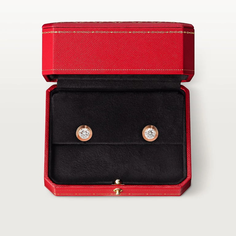 Cartier d'Amour stud earrings, 2 brilliant-cut diamonds, medium model 6
