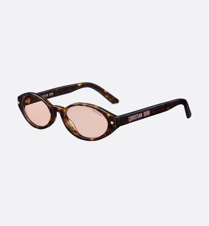 Dior Tortoiseshell Round Sunglasses with Dark Lenses and Gold Accents Dior - Sunglasses - DiorMeteor B1I - Brown Tortoiseshell  main image 4