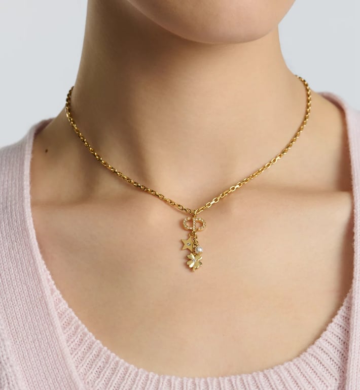 DIOR Petit CD Lucky Charms Necklace
