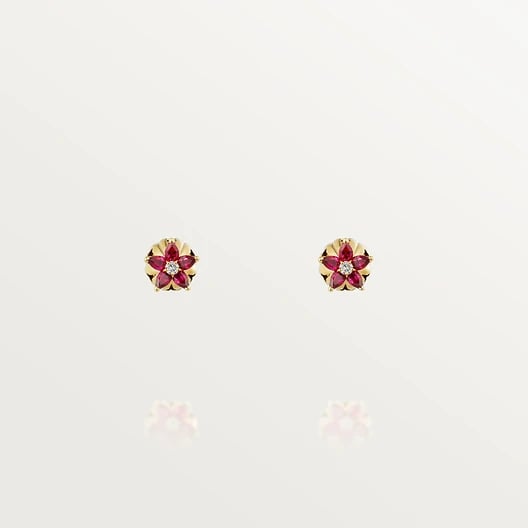Cactus de Cartier earrings, emeralds, 2 diamonds 5