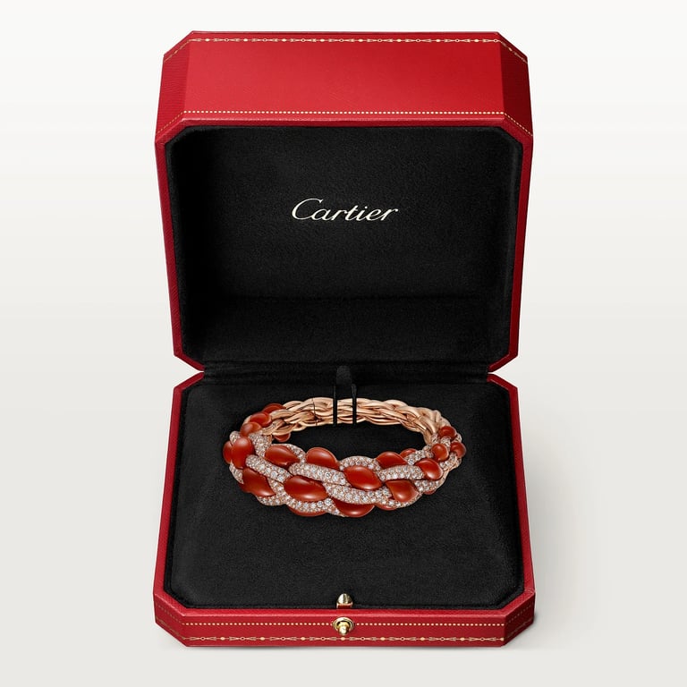 Cartier Libre Tressage bracelet, coral 6