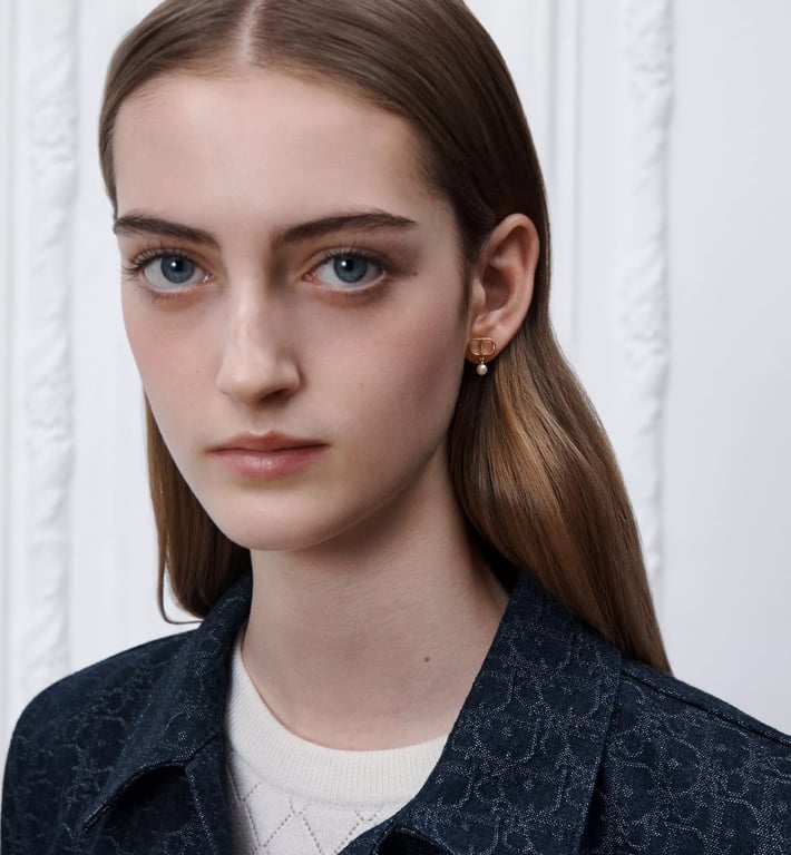 DIOR CD Mini Bow Earrings