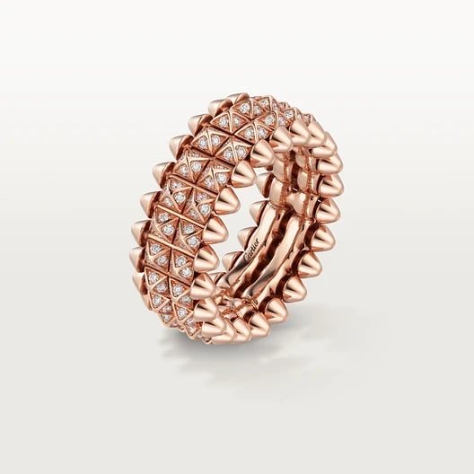Clash de Cartier ring, double, paved 2