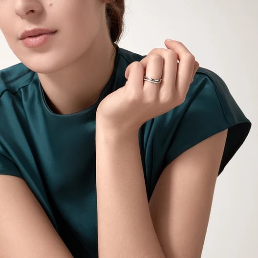 Ballerine wedding ring, width 2 mm 3