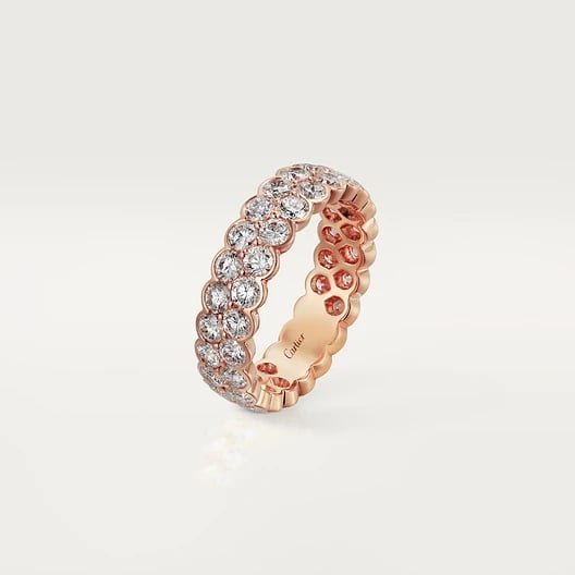 Broderie de Cartier wedding band, double row, diamonds 2