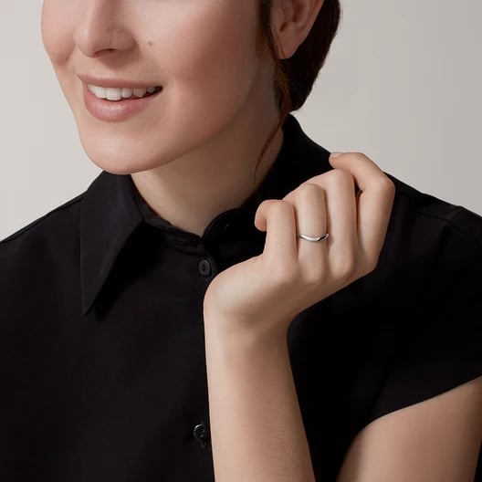 Ballerine wedding ring, width 2 mm 4