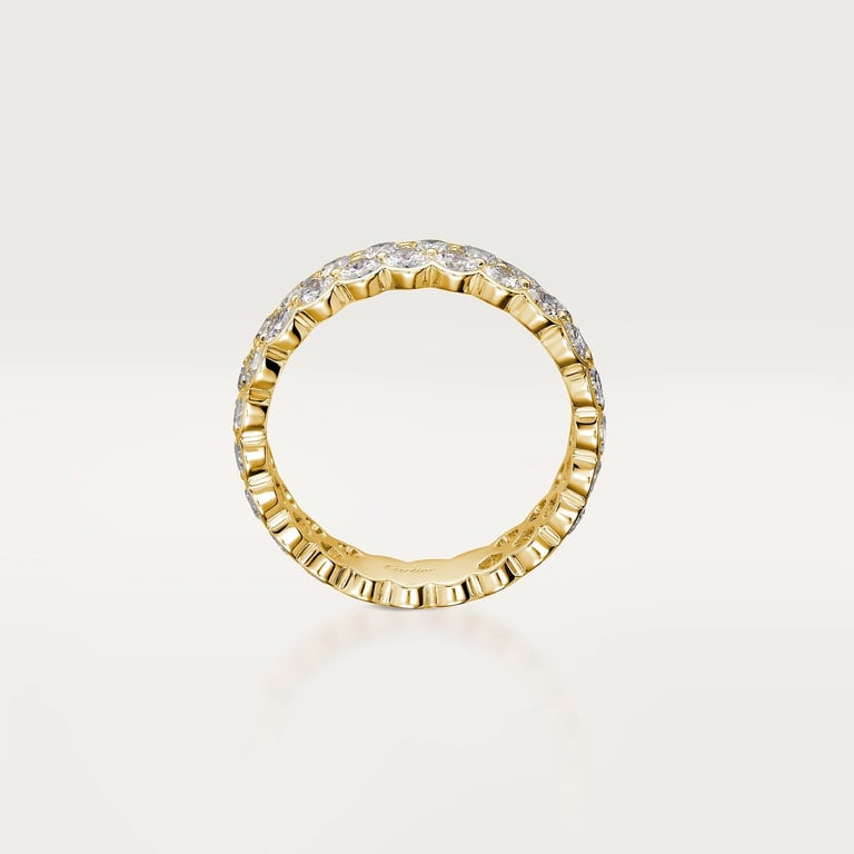 Broderie de Cartier wedding band, double row, diamonds 4
