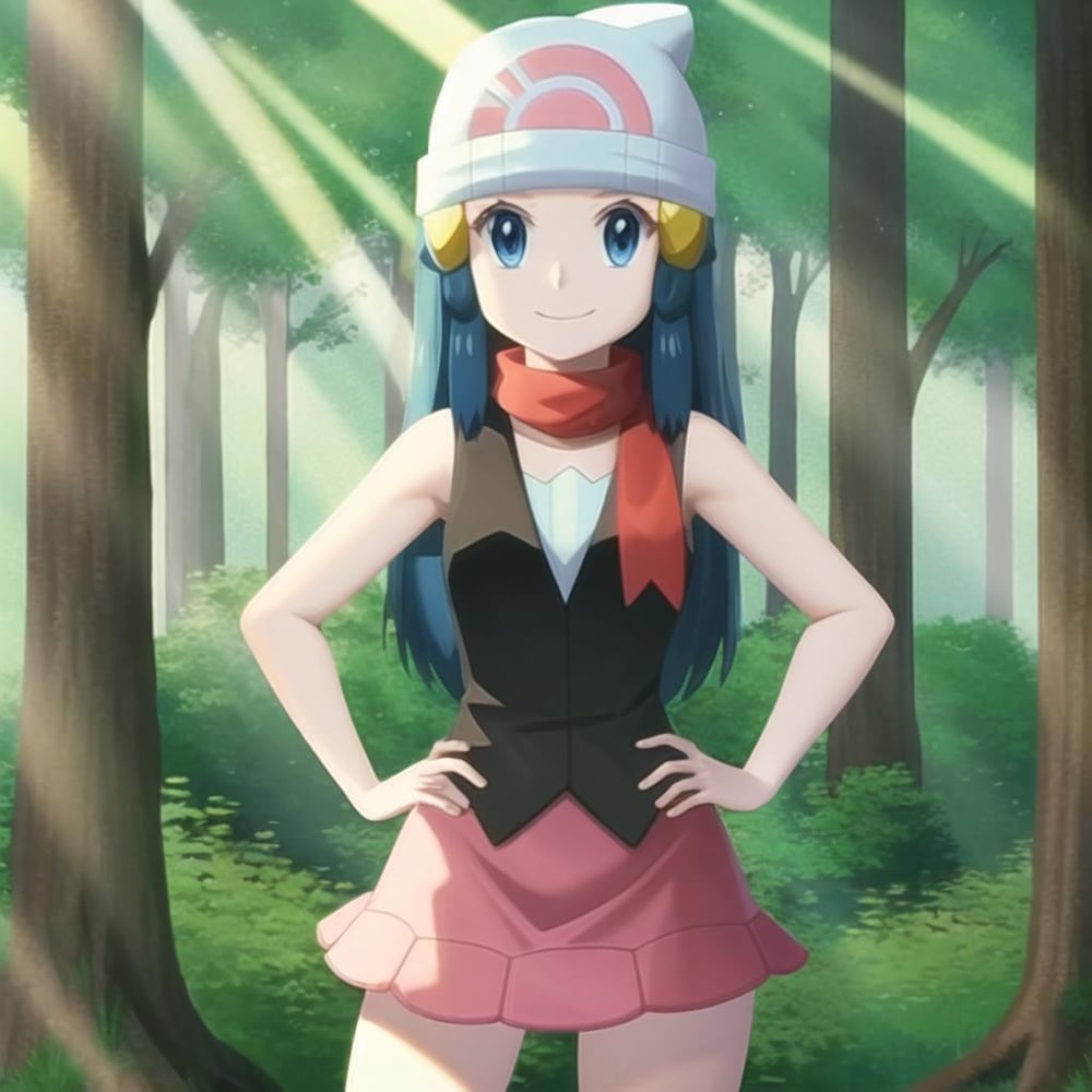 Pokemon - Dawn / Hikari [SD 1.5 Character LoRA] - AI Model cover image