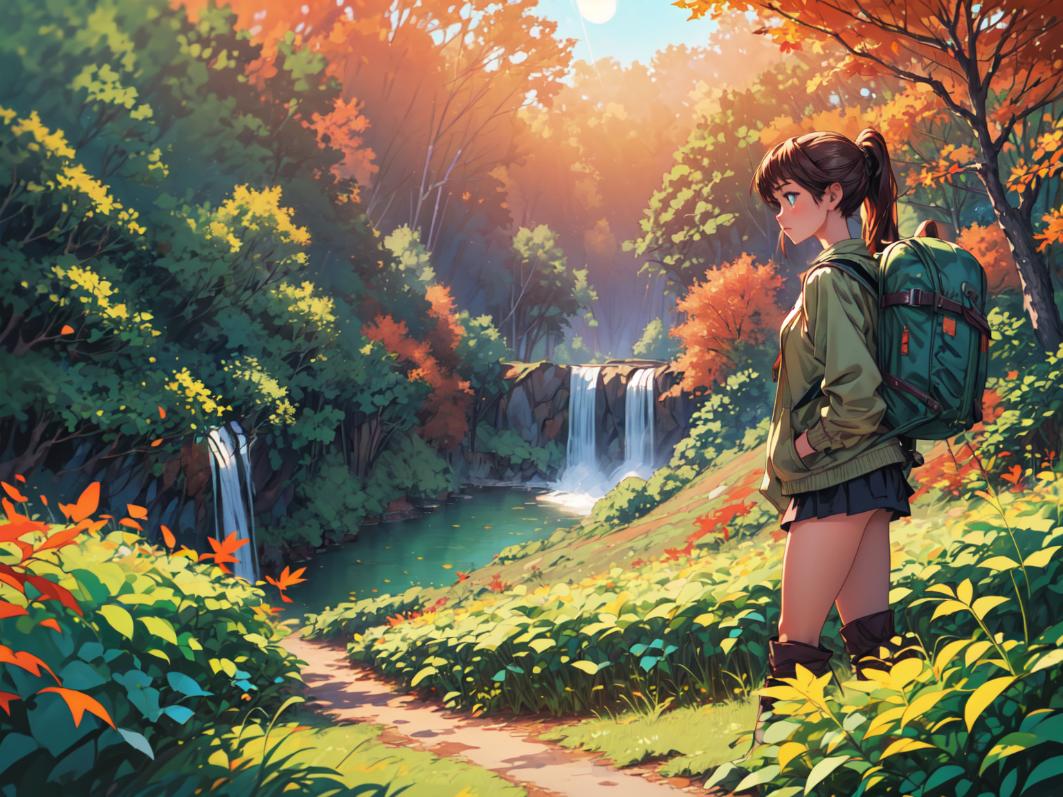 AI art "Girl" featuring #Autumn