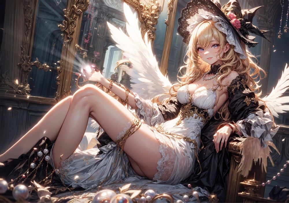 AI art "angel of darkness"