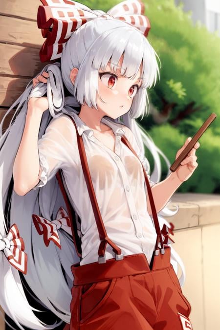 fujiwara no mokou (touhou) 藤原妹红 东方project - AI Model cover image