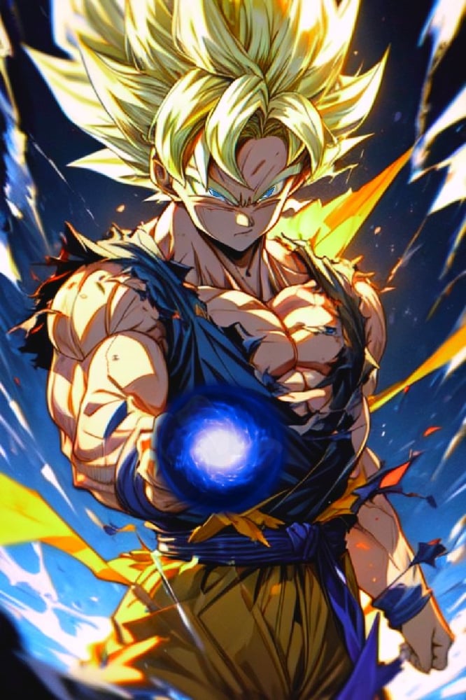 AI art "super saiyan goku"