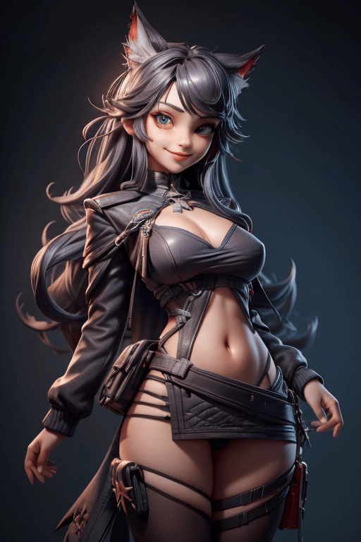 Ai Art Lora Model Arknights Texas The Omertosa Bodymodel Realistic Style Anime