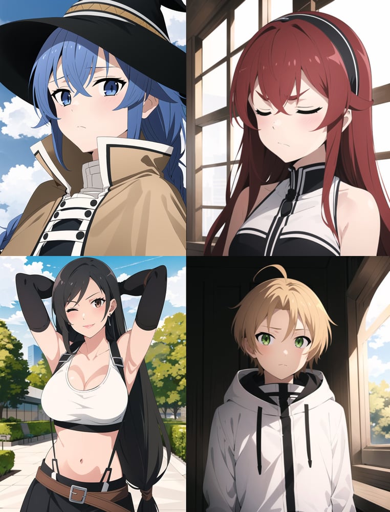 Mushoku Tensei (Jobless Reincarnation) Anime Style LoRA - AI Model cover image
