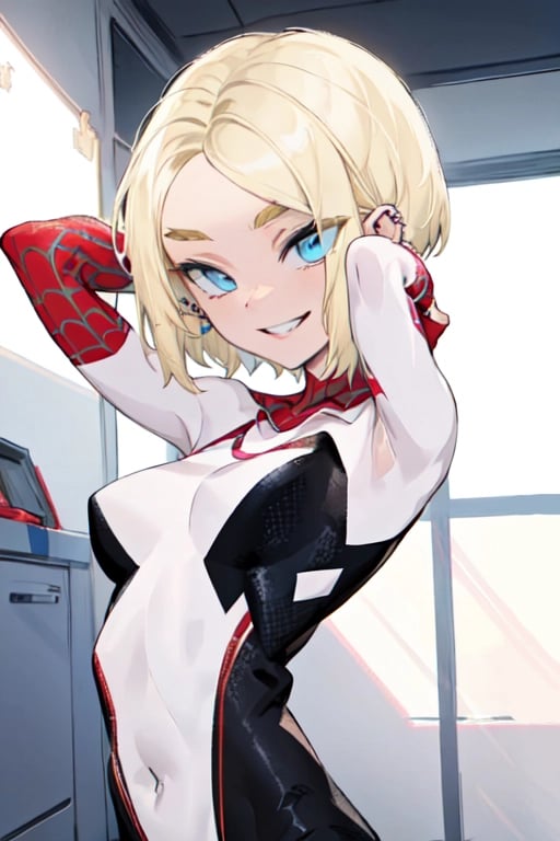 AI art "アクロスザスパイダーバース最高だったぁぁぁ！！！！/Spider-Gwen" generated with Spider-Gwen