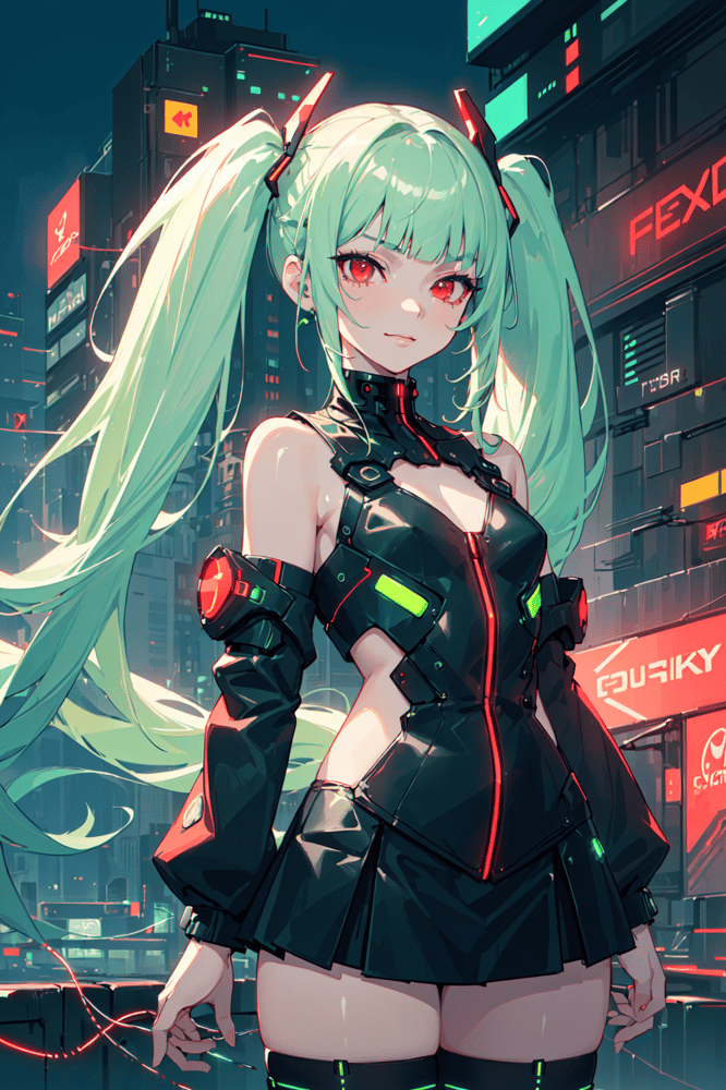 AI art "Computer Virus-Chan 6"