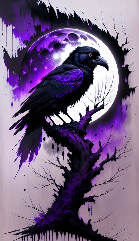 AI art "Ravens and Toucans"