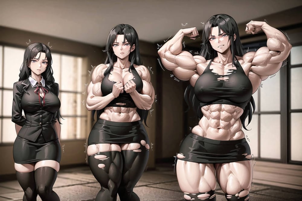Female Muscle Growth | Concept - AI LoRA model on PixAI