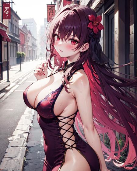 【Costume】Sideless Cross-Laced China Dress - AI Model cover image