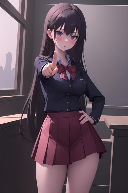 Pointing at you with hand on hip - AI Model cover image