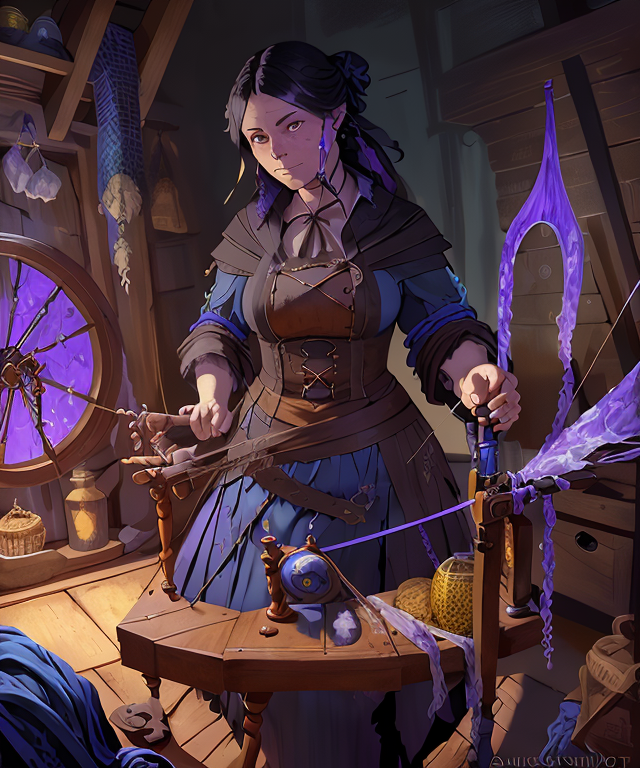 Spinning wheel (antique activity) Fantasy Tales - AI Model cover image