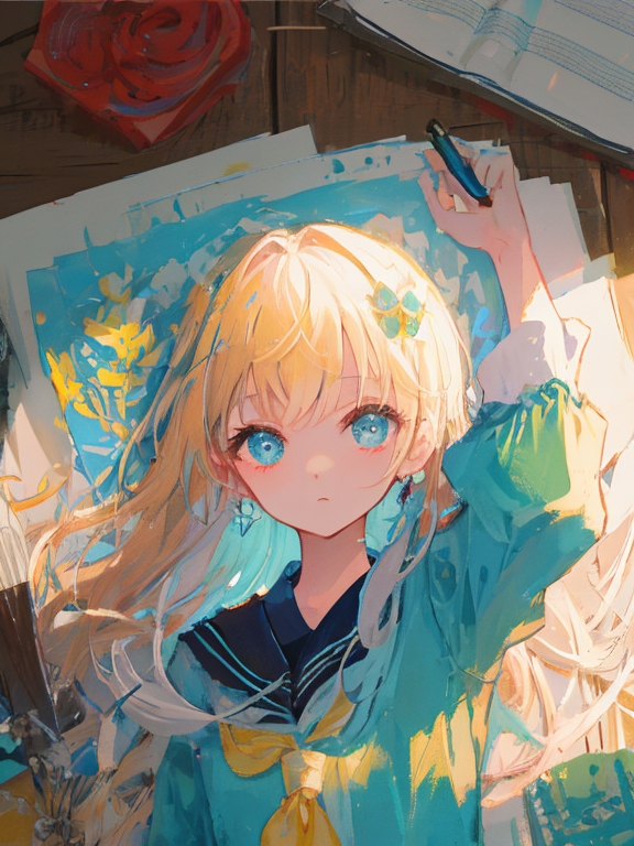 AI art "アオハル"