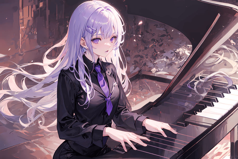 AI art "Playing Piano"
