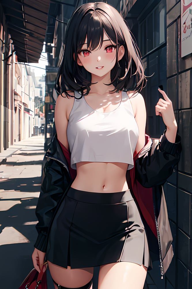 AI art "Crop top"
