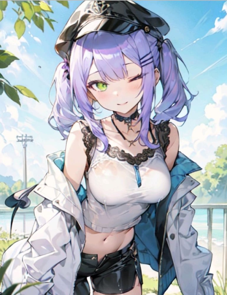 AI art "ちょっと暑くなっちゃった"