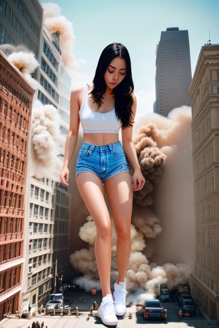 Attack of the 50ft woman - AI LoRA model on PixAI