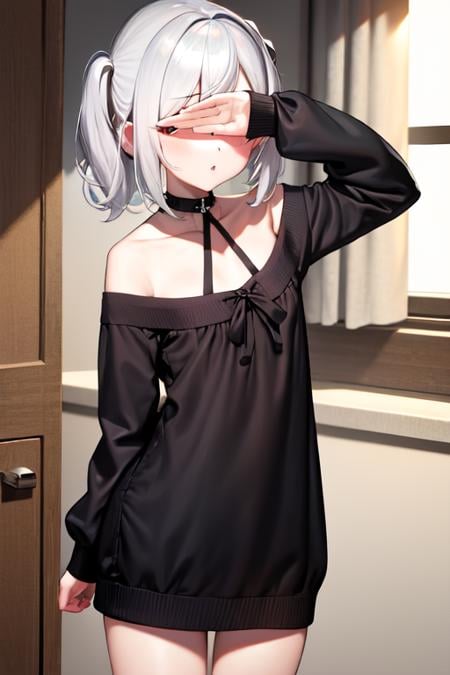 Covering eyes Pose LORA - AI Model cover image