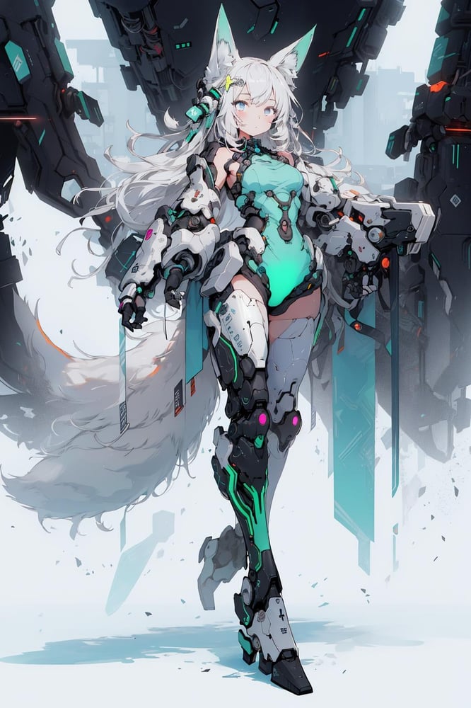 Mecha fox fox ear - AI LoRA model on PixAI