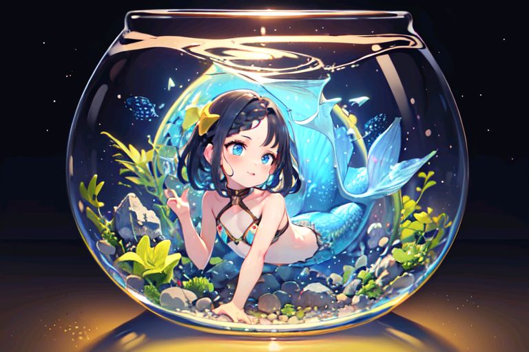 AI art "Mermaid in a Bowl: Series 1 #2"