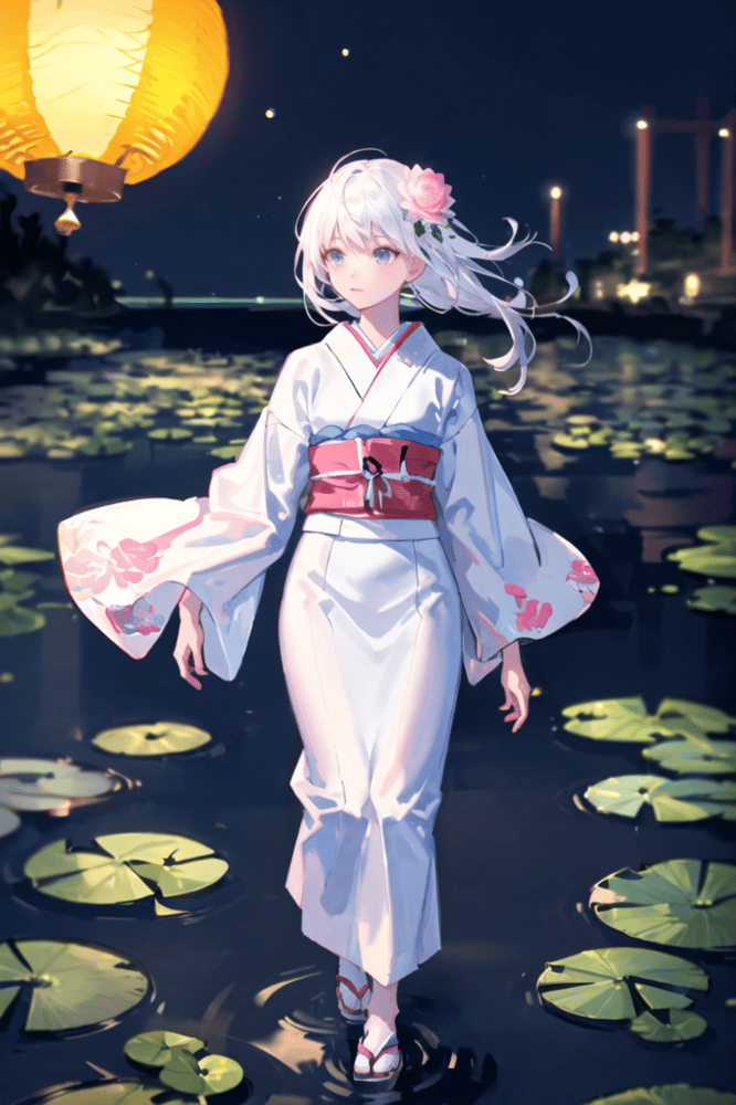AI art "lotus flower spirit/莲花精神/蓮の花の精"