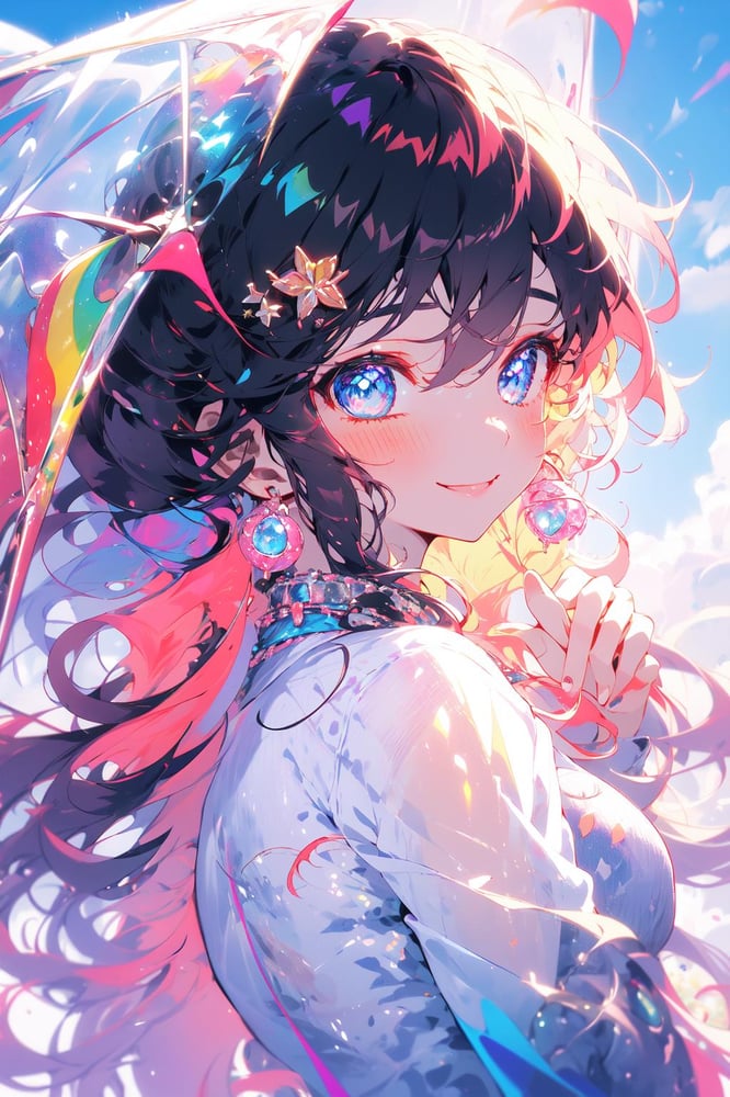 流光溢彩/Colorful portraits/midjourney风格头像 Lora - AI Model cover image