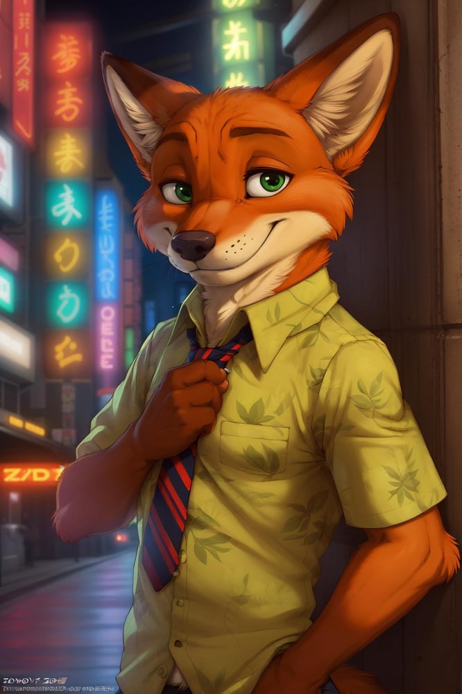 Nick Wilde (zootpia) - AI LoRA model on PixAI