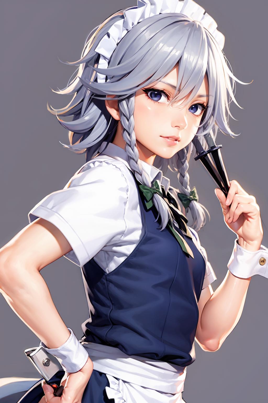 Ai Art Lora Model Izayoi Sakuya Touhou Project Pixai