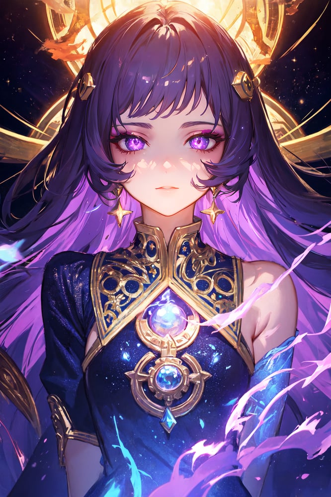 AI art "purple stare"